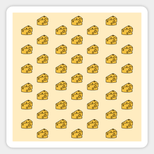 Cheese Lover's Cheese Pattern Magnet